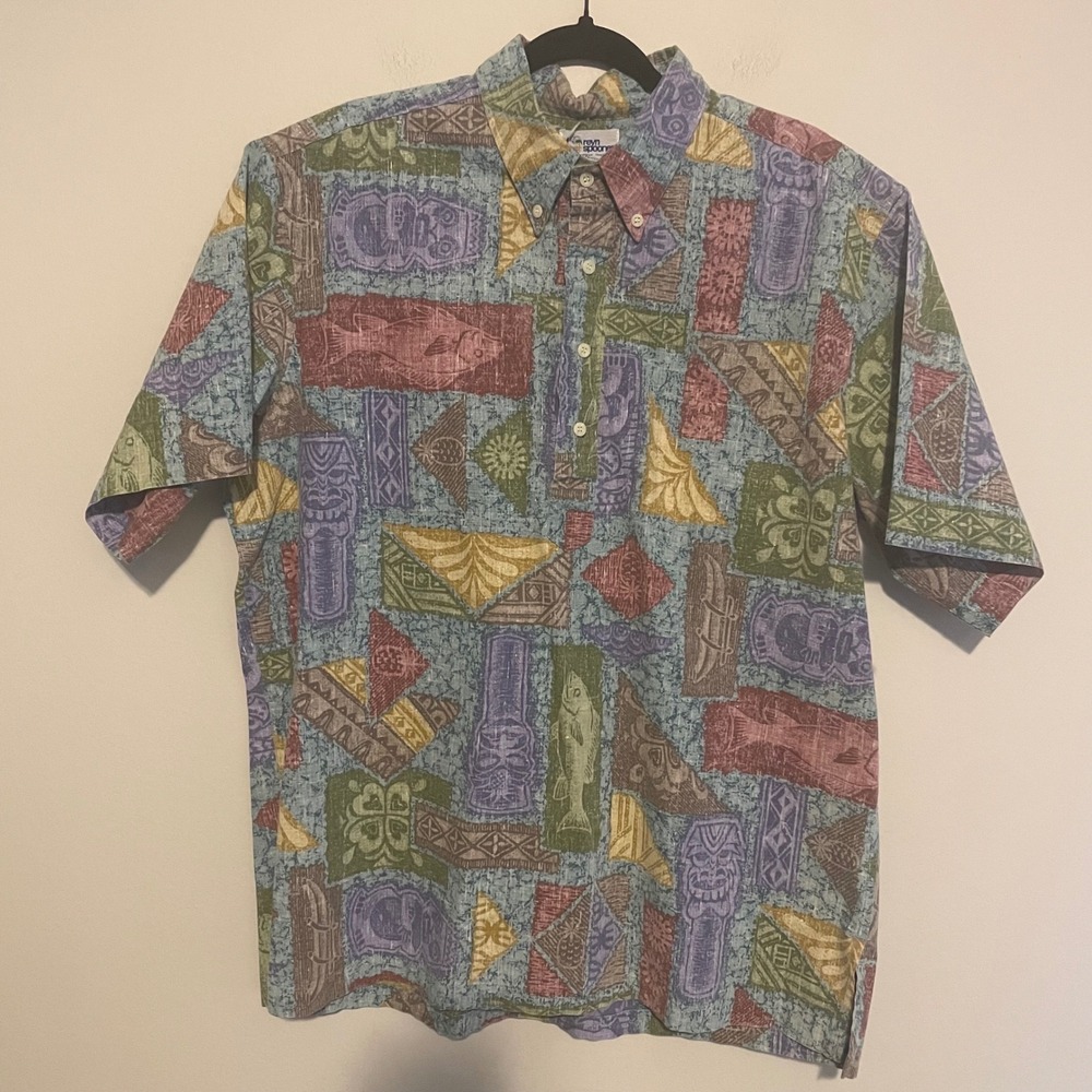 Vintage Reyn Spooner Hawaiian shirt XL resortwear vacation golf casual classic